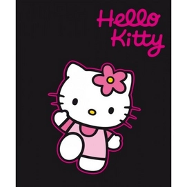 Strandlaken Hello Kitty Black (2-persoons)