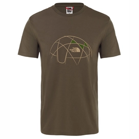 T-Shirt The North Face Men New Taupe Green Celebration Easy