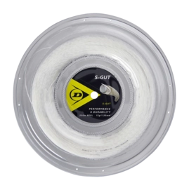 Cordage de Tennis Dunlop S-Gut 17G Blanc 1,25mm/200m