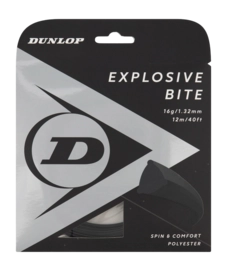 Tennissnaar Dunlop Explosive Bite 16G Black 1.32mm/12m