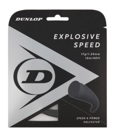 Tennis String Dunlop Explosive Speed 17G Black 1.25mm/12m