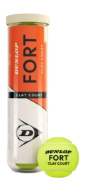 Tennis Ball Dunlop Fort Clay Court 4-Tin (Box 18x4) 2025