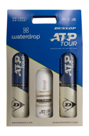 Tennis Ball Dunlop ATP Tour (2x Tube of 4) + Waterdrop Pack