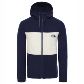 Fleece The North Face Men Blocked Full Zip Hoody Montague Blue Vintage White