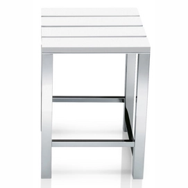 Badezimmerhocker Decor Walther DW 68 Chrom Weiß 30cm