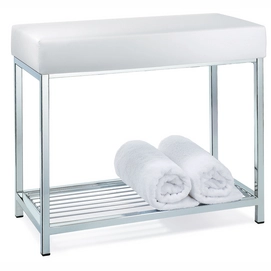 Bathroom Stool Decor Walther DW 77 Chrome White