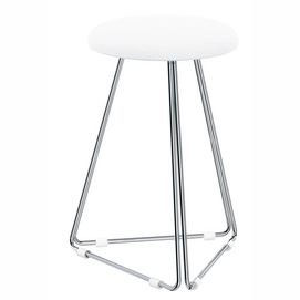 Badezimmerhocker Decor Walther DW 71 Chrom Weiß 39,5 cm