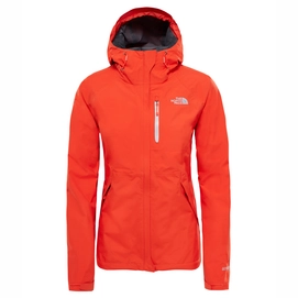 Jas The North Face Women Dryzzle Fire Brick Red High Rise Grey