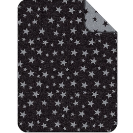 Jacquard Decke S.Oliver Baby Sterne Schwarz