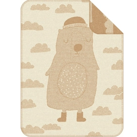 Jacquard Decke S.Oliver Baby Kuscheltier Beige