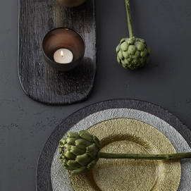Bord Leonardo Como Plate 28 Argento (4-delig)