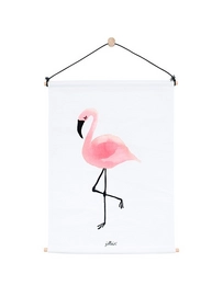 Poster Jollein Canvas Flamingo