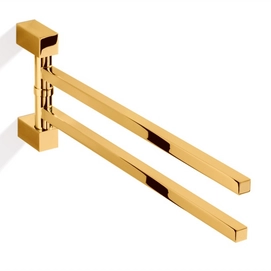 Towel Rack Decor Walther Corner Double Gold