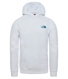 Trui The North Face Men Raglan Red Box Hoodie TNF White Crystal Teal