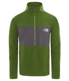Trui The North Face Men Blocked TKA 100 1/4 Zip Garden Green Asphalt Grey