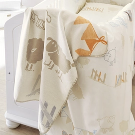 Jacquard Decke S.Oliver Baby Schaf Beige