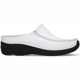 Loafer Wolky Seamy Slide Printed Leather White Damen-Schuhgröße 36