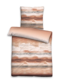 Bettwäsche Biberna Ombre Gold Mako Satin