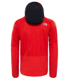 Jas The North Face Men Summit L4 Windstopper Hoodie Fiery Red TNF Black