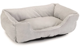 Dierenkussen Beeztees Pluche Ligbed Baboo Grijs