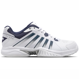 Chaussures de Tennis K Swiss Men Receiver V Omni White Peacoat Silver-Taille 41,5