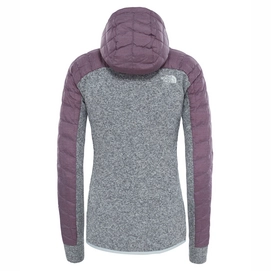 Jas The North Face Women Thermoball Hybrid GL Hoodie Black Plum Vaporous Grey Heather
