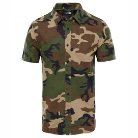 Chemise The North Face Men Bay Trail Shirt Terrarium Green Camo