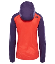 Trui The North Face Women Flyweight Hoodie Fire Brick Red Galaxy Purple