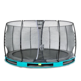 Trampoline EXIT Elegant Ground Premium 427 Blue Safetynet Economy