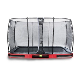 Trampoline EXIT Elegant Ground Premium 366 x 214 Red Safetynet Economy