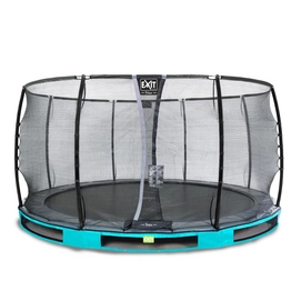 Trampoline EXIT Elegant Ground Premium 427 Blue Safetynet Deluxe