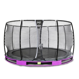 Trampoline EXIT Elegant Ground Premium 427 Purple Safetynet Deluxe