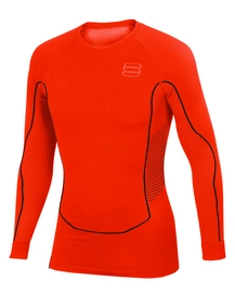 Ondershirt Sportful Men 2ND Skin LS Top Tomato