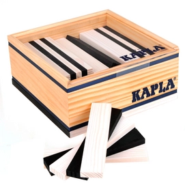 Kapla Kist Zwart-Wit 40 Stuks