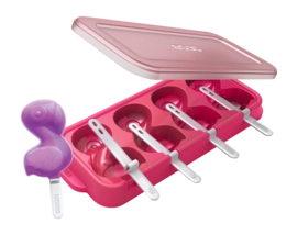IJsmaker ZOKU Pop Set voor 4 Ijsjes Flamingo