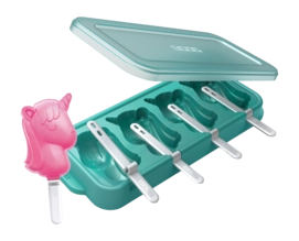 IJsmaker ZOKU Pop Set voor 4 Ijsjes Eenhoorn