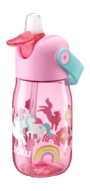 Drinkbeker ZOKU Kids Flip met Rietje Unicorn 415 ml