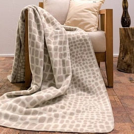 Jacquard Plaid Ibena Sorrento Geblokt Beige