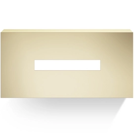 Tissuebox Decor Walther Corner 25 cm vrijstaand of aan de muur Matt Goud (24 Karaat)