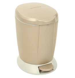 Prullenbak Simplehuman Round Step Bruin 6L