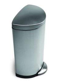 Prullenbak Simplehuman Semi Round RVS 30L
