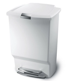Prullenbak Simplehuman Rectangular 40L Wit