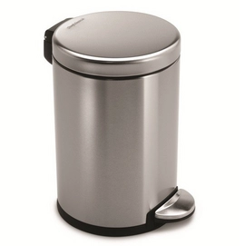 Prullenbak Simplehuman Round Deluxe RVS 6L