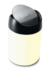 Prullenbak Simplehuman Afvalbakje Creme 1,5L