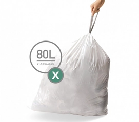 simplehuman Code X 80L Afvalzakken (50-delig)