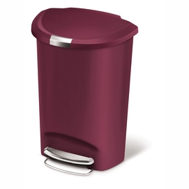 Prullenbak Simplehuman Half Rond Roze 50L