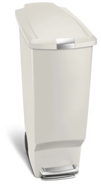 Prullenbak Simplehuman Slim Stone 40L
