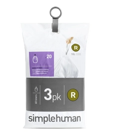 Afvalzak simplehuman Code R Pocket Liner 10L 3-Pack (3x20-Delig)