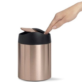 Prullenbak Simplehuman Afvalbakje Rose Gold 1,5L