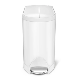 Prullenbak Simplehuman Butterfly Wit 10L